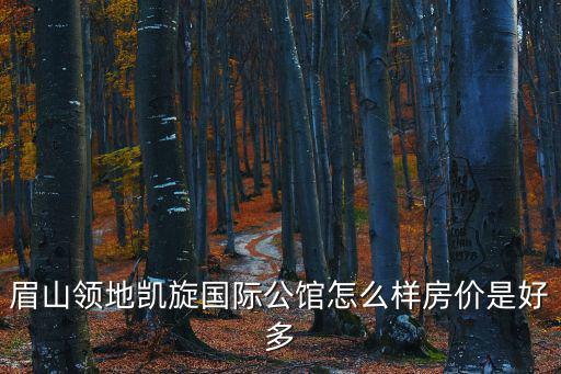 眉山領(lǐng)地凱旋國(guó)際公館怎么樣房?jī)r(jià)是好多