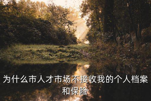 為什么市人才市場(chǎng)不接收我的個(gè)人檔案和保險(xiǎn)