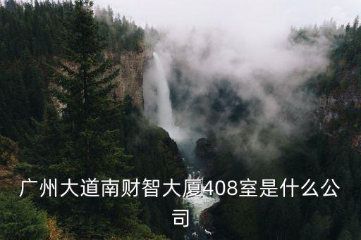 廣州大道南財(cái)智大廈408室是什么公司