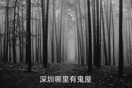 深圳哪里有鬼屋