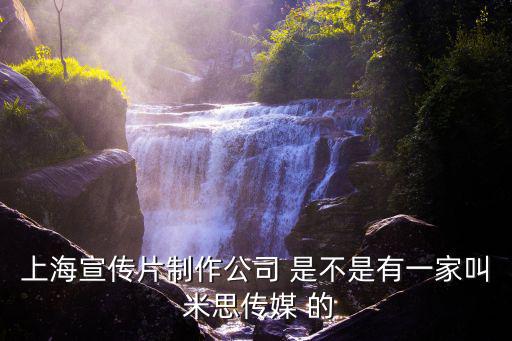 上海市企業信息年報宣傳片，上海實力雄厚的宣傳片制作公司有人知道不