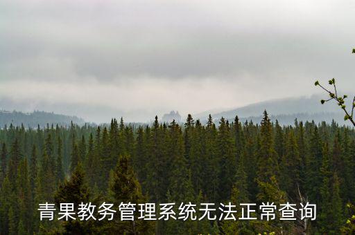 東莞理工教務處青果系統(tǒng)，青果教務管理系統(tǒng)無法正常查詢
