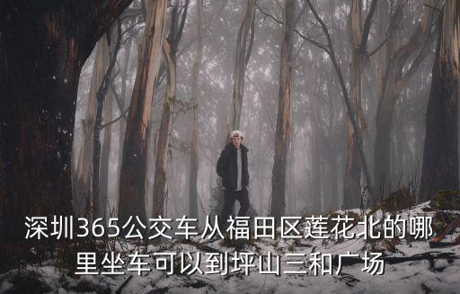 深圳365公交車從福田區(qū)蓮花北的哪里坐車可以到坪山三和廣場