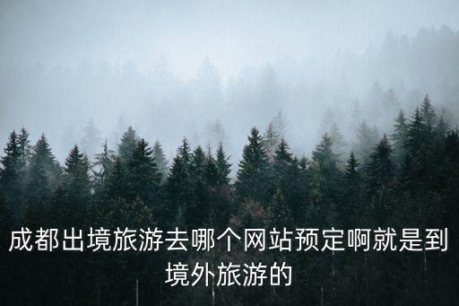 成都出境旅游去哪個網站預定啊就是到境外旅游的
