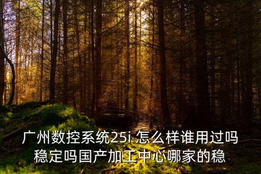 廣州數(shù)控系統(tǒng)25i 怎么樣誰(shuí)用過(guò)嗎穩(wěn)定嗎國(guó)產(chǎn)加工中心哪家的穩(wěn)