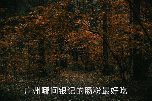 廣州哪間銀記的腸粉最好吃