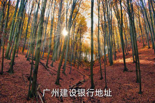 廣州建設銀行地址