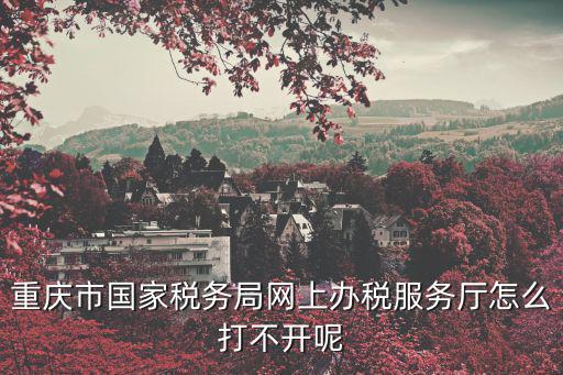 如何登錄重慶市地方稅務局，如何進入地稅網站