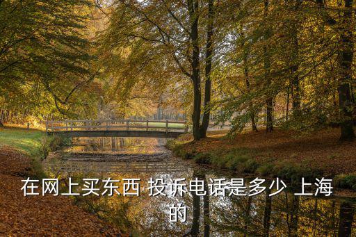 在網(wǎng)上買(mǎi)東西 投訴電話(huà)是多少 上海的