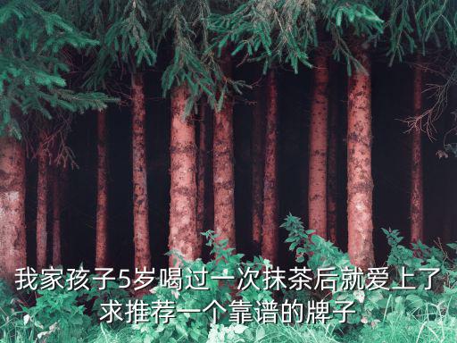 我家孩子5歲喝過一次抹茶后就愛上了求推薦一個靠譜的牌子