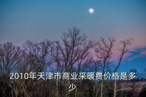 2010年天津市商業(yè)采暖費價格是多少