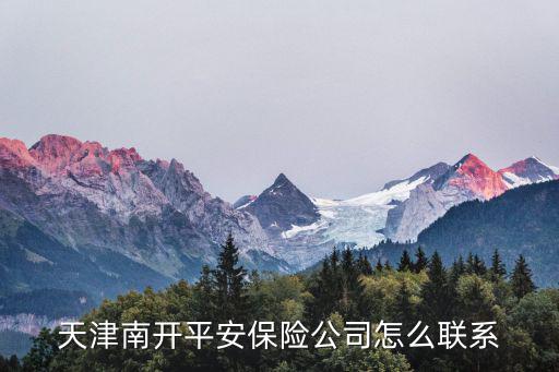 天津南開平安保險(xiǎn)公司怎么聯(lián)系