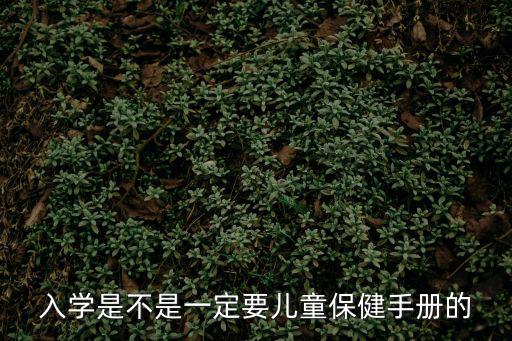 入學(xué)是不是一定要兒童保健手冊(cè)的