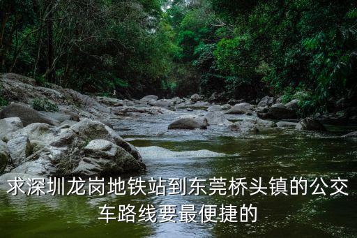 求深圳龍崗地鐵站到東莞橋頭鎮(zhèn)的公交車路線要最便捷的