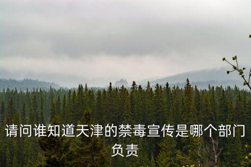 請問誰知道天津的禁毒宣傳是哪個部門負(fù)責(zé)