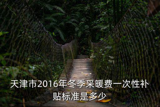 天津市2016年冬季采暖費一次性補貼標(biāo)準(zhǔn)是多少