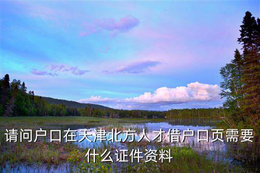 去天津市教委借戶口頁，您好可以代辦去天津北方人才市場借戶口頁嗎
