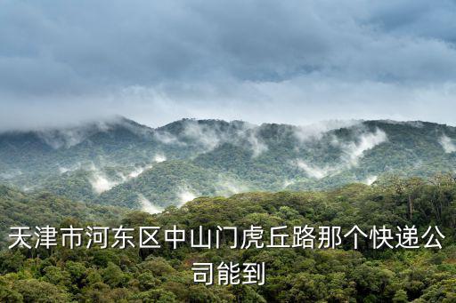 天津市河東區(qū)中山門虎丘路那個快遞公司能到