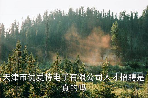 天津市優愛特電子有限公司人才招聘是真的嗎