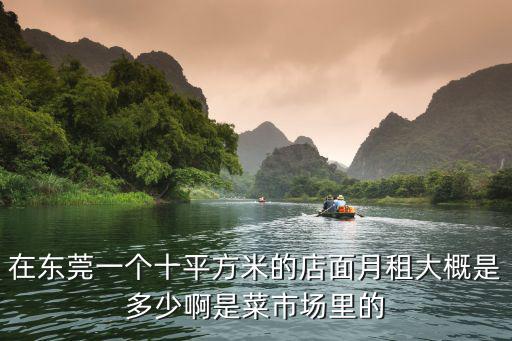 在東莞一個(gè)十平方米的店面月租大概是多少啊是菜市場里的