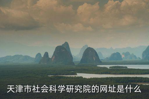 天津市社會科學研究院的網址是什么