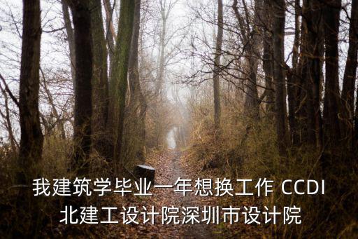 我建筑學(xué)畢業(yè)一年想換工作 CCDI 北建工設(shè)計院深圳市設(shè)計院