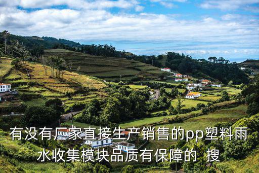 有沒有廠家直接生產銷售的pp塑料雨水收集模塊品質有保障的  搜