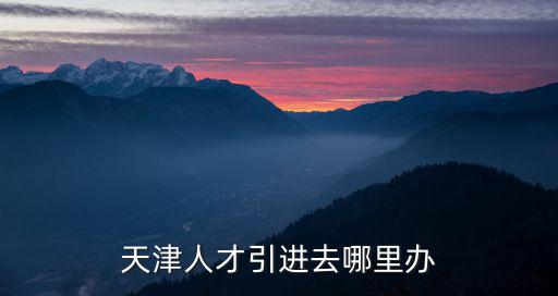 天津人才引進(jìn)去哪里辦