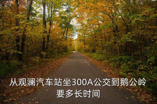 從觀瀾汽車站坐300A公交到鵝公嶺要多長時間