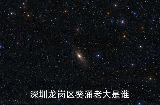 深圳凌雄，深圳龍崗區(qū)葵涌老大是誰