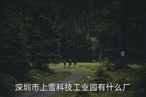 深圳市上雪科技工業(yè)園有什么廠