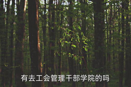 有去工會管理干部學(xué)院的嗎
