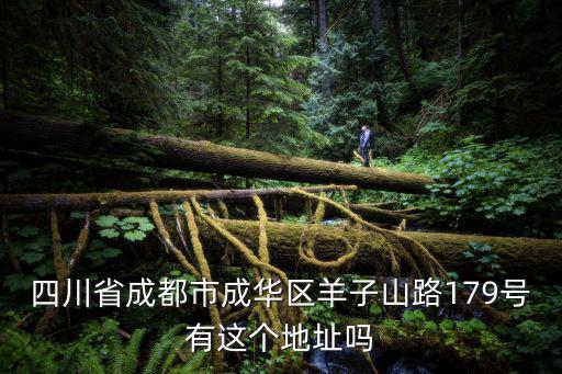 四川省成都市成華區羊子山路179號有這個地址嗎