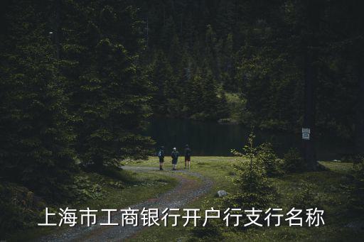 上海市工商銀行開戶行支行名稱