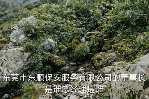 東莞市東順保安服務有限公司的董事長是誰總經理是誰