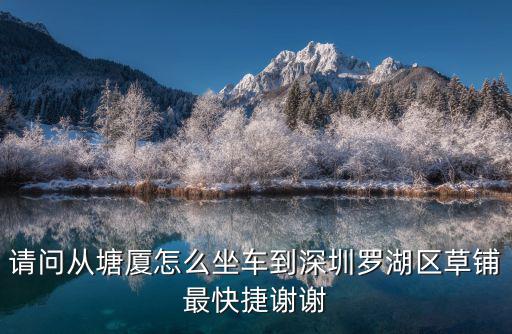 請(qǐng)問(wèn)從塘廈怎么坐車(chē)到深圳羅湖區(qū)草鋪?zhàn)羁旖葜x謝