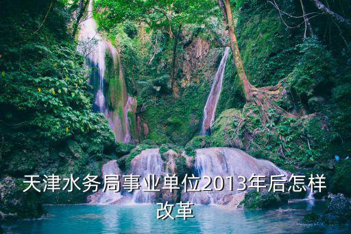 天津水務(wù)局事業(yè)單位2013年后怎樣改革
