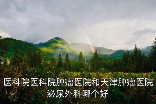 醫科院醫科院腫瘤醫院和天津腫瘤醫院泌尿外科哪個好