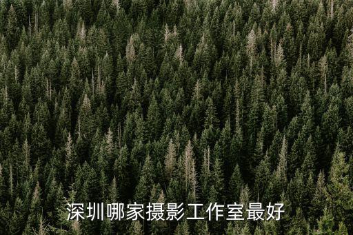 深圳哪家攝影工作室最好