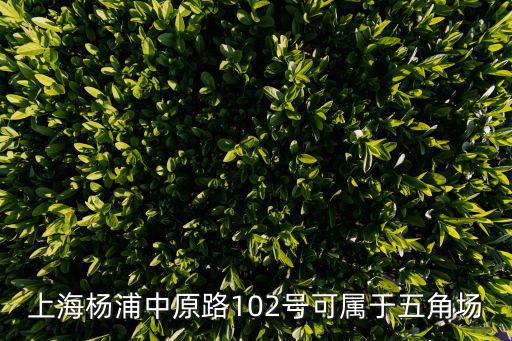 上海楊浦中原路102號(hào)可屬于五角場(chǎng)