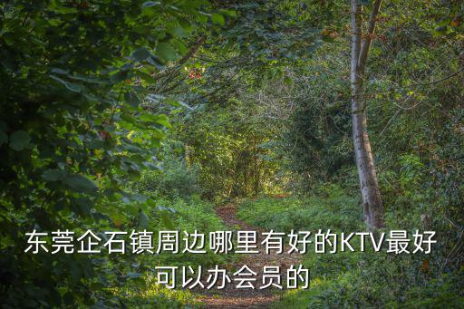 東莞企石鎮周邊哪里有好的KTV最好可以辦會員的