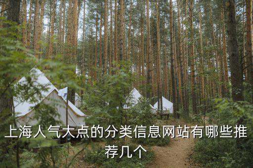 上海市資訊網，上海人氣大點的分類信息網站有哪些推薦幾個