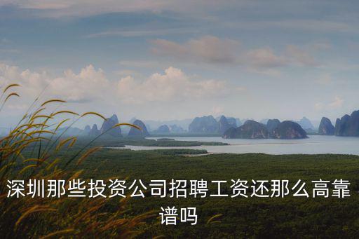 深圳那些投資公司招聘工資還那么高靠譜嗎