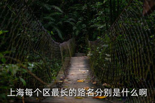上海每個區(qū)最長的路名分別是什么啊