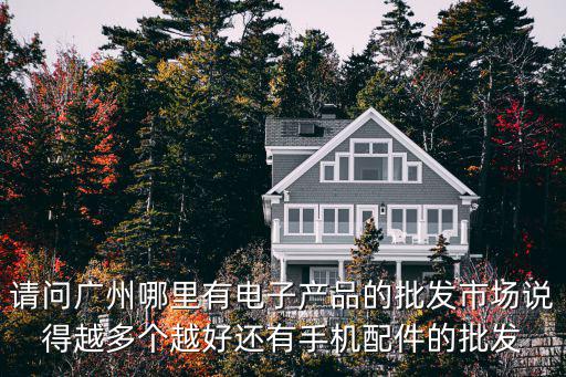 請問廣州哪里有電子產品的批發市場說得越多個越好還有手機配件的批發