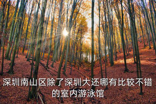 深圳南山室內游泳池，深圳南山區除了深圳大還哪有比較不錯的室內游泳館