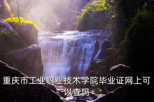 重慶市工業(yè)職業(yè)技術(shù)學(xué)院畢業(yè)證網(wǎng)上可以查嗎