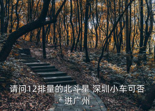 請(qǐng)問12排量的北斗星 深圳小車可否進(jìn)廣州