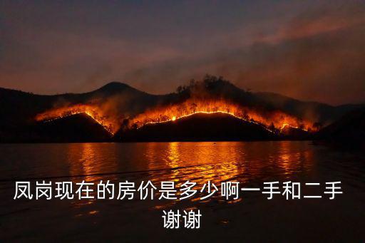 鳳崗現(xiàn)在的房?jī)r(jià)是多少啊一手和二手 謝謝