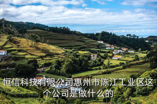 恒信科技有限公司惠州市陳江工業(yè)區(qū)這個(gè)公司是做什么的